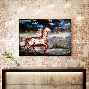 Original Colorful Expressionistic Horse Painting